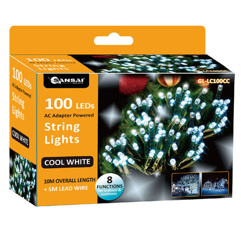 Sansai 100 LED String Lights (Cool White)