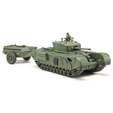Tamiya 1/48 British Churchill (Mk.VII) Crocodile Tank Scaled Plastic Model Kit