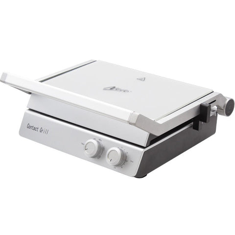 Nero Deluxe Sandwich Press Toaster Contact Grill 4 Slice Grooves with Timer