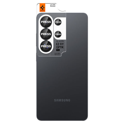 Spigen Galaxy S26 Ultra GLAS.tR EZ Fit Optik Pro 2PCS Lens Protector (Black)