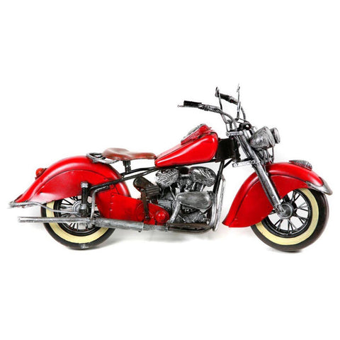 Boyle Metal Ornament Home Decor Collectible 1948 Chief Motorcycle 41x21x20.8cm