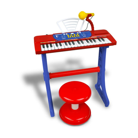 Bontempi Electronic Keyboard 37-Key With Microphone Legs And Stool Set
