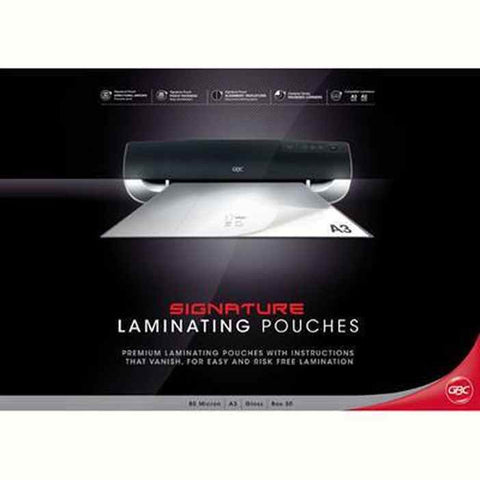 GBC Signature Laminator Pouch 80 Micron A3 Clear Pack 50