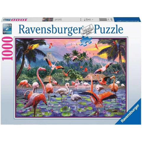 Ravensburger 1000pc Pink Flamingos Puzzle