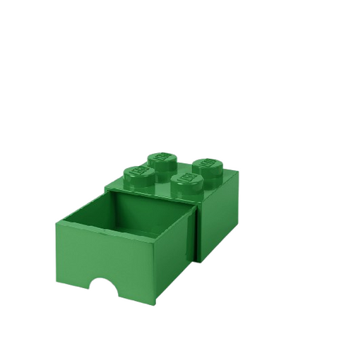 LEGO Storage Brick Drawer 4 (1 Drawer) Dark Green 4005 - Room Copenhagen