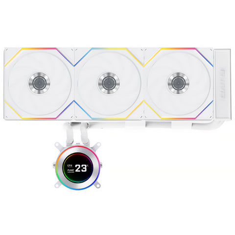 Lian Li Hydroshift II LCD-C 360TL 360mm RGB AIO CPU Cooler (White)