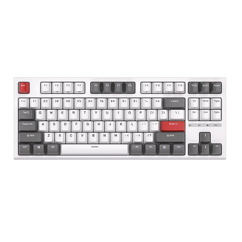 Royal Kludge RK R87 Mechanical Wired RGB Hot-Swappable Keyboard White - Brown Switch