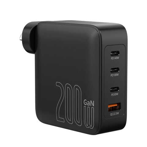 Laser 200W GaN PD3.0 USB Wall Charger (Black)
