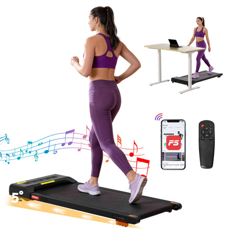 Everfit Treadmill Electric Walking Pad Incline Under Desk Home Gym 380mm (Black)