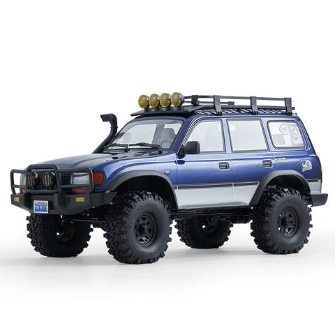 FMS FCX10 Pro Toyota Land Cruiser LC80 RS V2 RC Rock Crawler Electric Brushless 4WD 1/10 Scale RTR - Blue