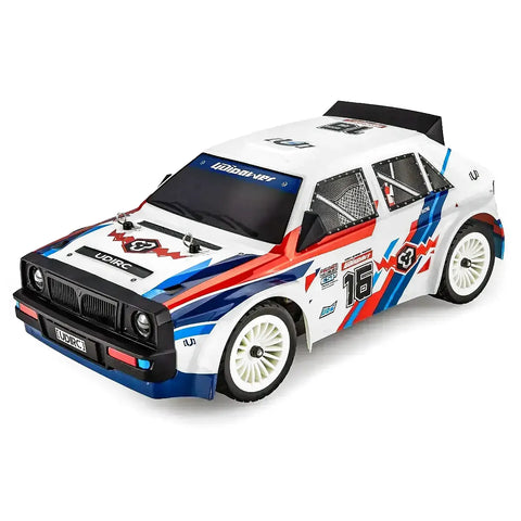 UDI Rally RC Drift Car Electric 4WD 1/16 Scale RTR (White)