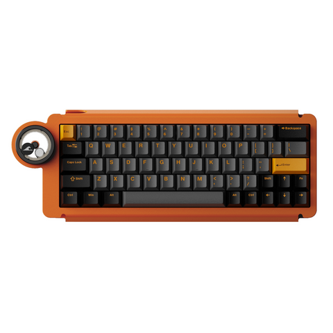 Angry Miao Dry Studio Ice Ring 63 Rt He Magnetic Switch 8k Wired Gaming Keyboard (Starburst Orange)