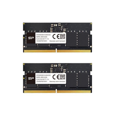 Silicon Power SP032GBSVU480F22 32GB 4800Mhz CL40 DDR5 SODIMM Laptop RAM