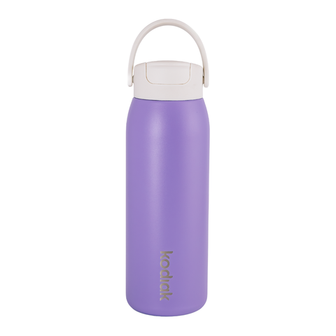 Kodiak Impact 946ml Insulated Stainless Steel Bottle with Straw Lid - Purple Scottie