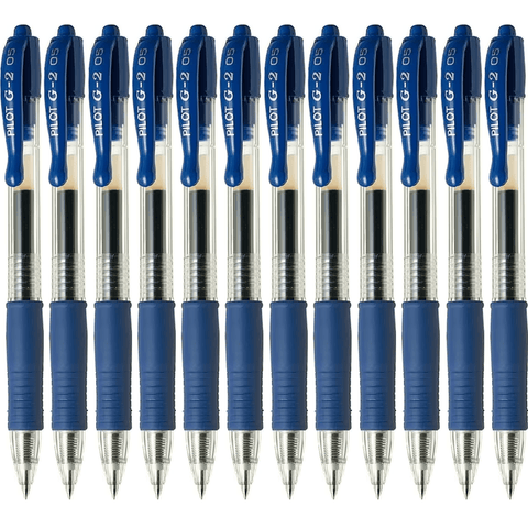 Pilot G2 Retractable Gel Ink Pen Extra Fine 0.5mm (Blue) [Box 12]