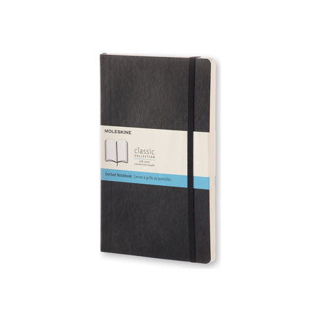 Moleskine Classic Dot Grid Soft Cover Notebook Large (Black)