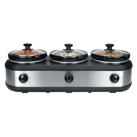 Healthy Choice 3-Pot 2.5L Slow Cooker 405W with 3 Settings