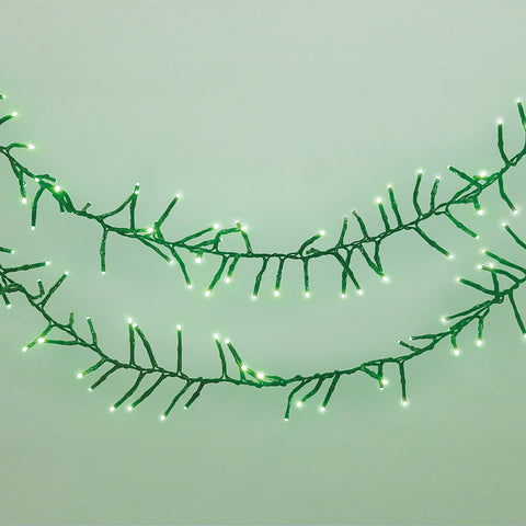 Lexi Lighting 500 LED Connectable Cluster Christmas Lights Green