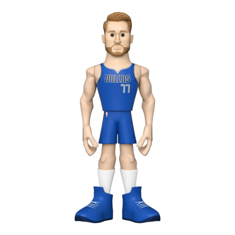 NBA Basketball Luka Doncic Dallas Mavs Gold Premium Vinyl Action Figure Toy 12"