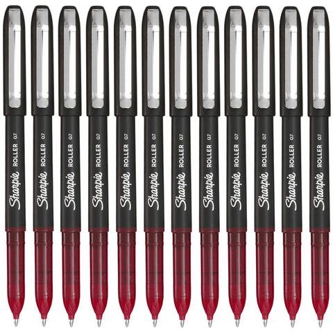 Sharpie Roller Arrow Point Pen 0.7mm Rollerball (Red) [Box 12]