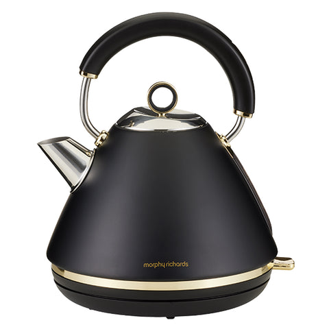 Morphy Richards Ascend 1.5L Electric Pyramid Kettle (Soft Gold/Black)