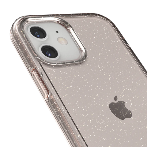Ugly Rubber Vogue for iPhone 12/12 Pro - Glitter Rose Gold