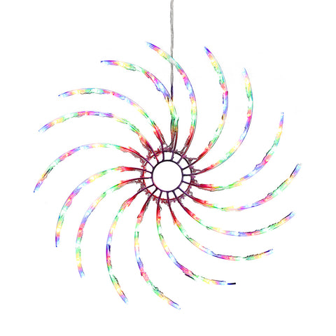 Jingle Jollys Christmas Lights 50cm Spin 128 LED  Decorations