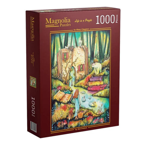 Magnolia 1000-Pieces So Many Chapters Kat Fedora Puzzle