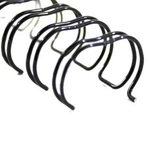 GBC Wire Binding Comb 21 Loop 6mm A4 Black Pack 100