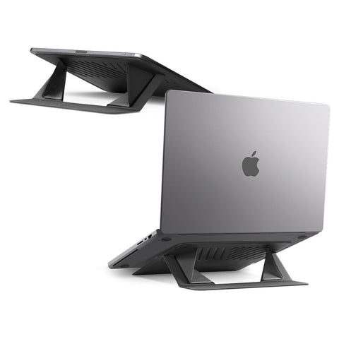 Spigen LD201-S6 Slim Fold Non Adhesive Laptop MacBook Tablet Stand (Black)