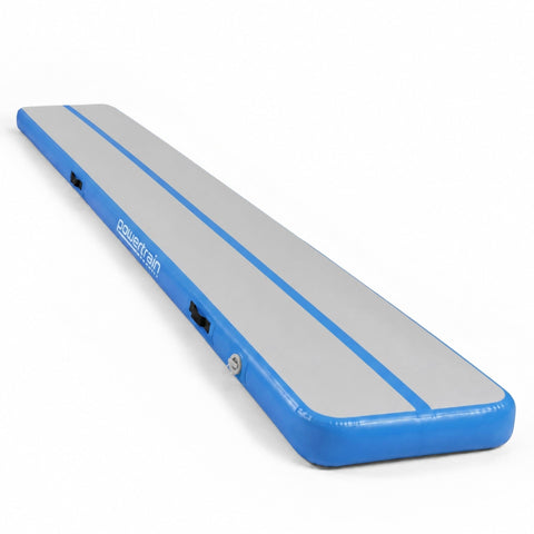 Powertrain 8m Air Track Gymnastics Mat - Grey/Blue