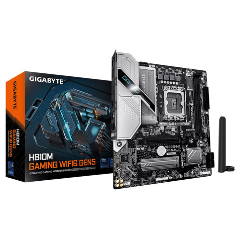 Gigabyte H810M GAMING WIFI6 GEN5 LGA 1851 mATX Motherboard (GA-H810M-G-WIFI6-GEN5)