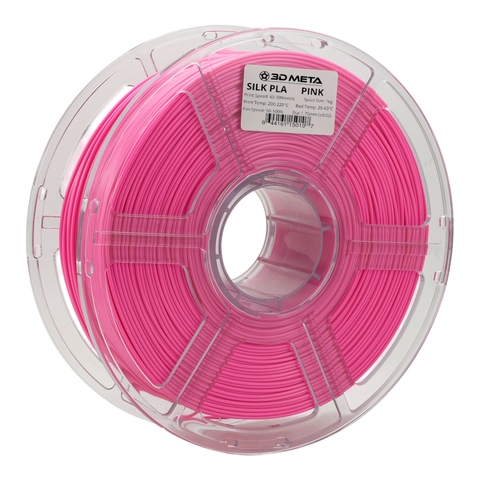 3D META Silk PLA 3D Printing Filament - Pink