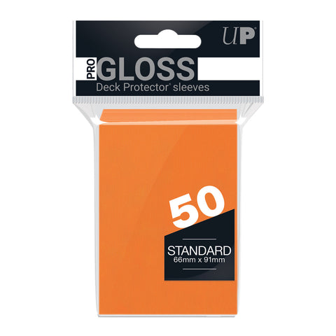 Ultra Pro: UP82673 PRO-Gloss 50ct Standard Deck Protector sleeves (Orange)