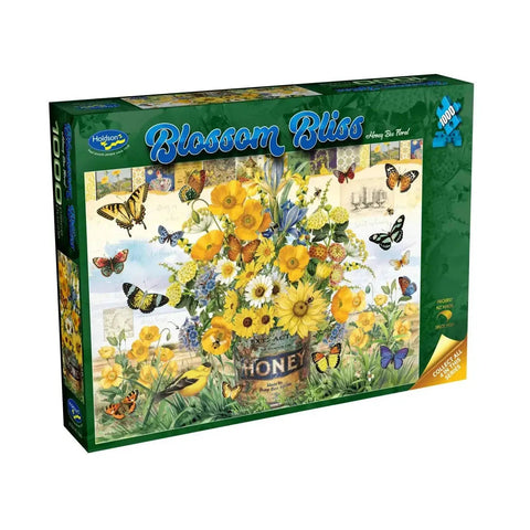 Holdson 1000pc Blossom Bliss Honey Bee Floral Puzzle