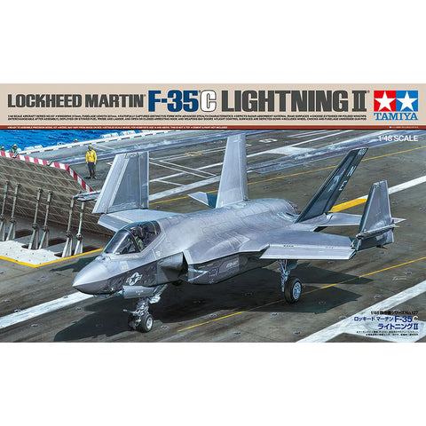 Tamiya 1/48 Lockheed Martin F-35C Lightning II Scaled Plastic Model Kit