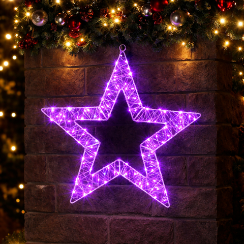Lexi Lighting 45CM Mesh Star - Pink