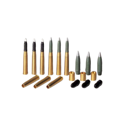 Tamiya 1/35 Stug III Brass 75mm and 105mm Projectiles