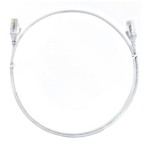 8ware CAT6 Ultra Thin Slim Network Cable 5m/500cm - White (CAT6THINWH-5M)