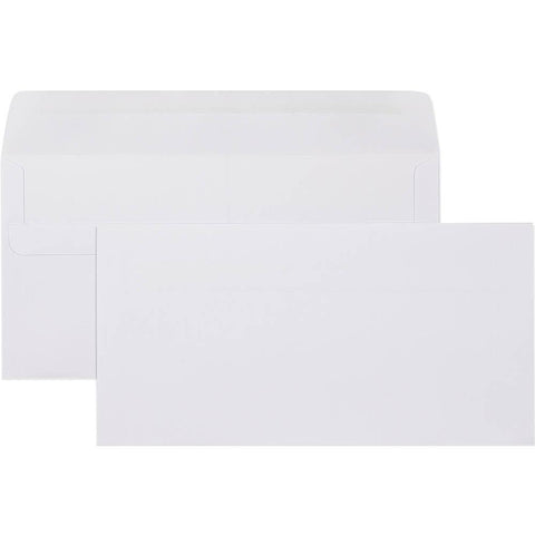 Cumberland DLX Envelopes Plain Self Seal 80GSM 120x235mm White Box 500