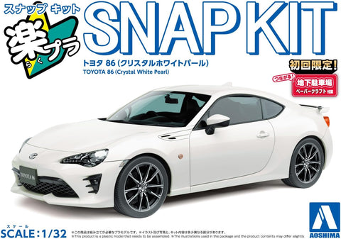 Aoshima 1/32 Snap Toyota 86 (Crystal White Pearl)