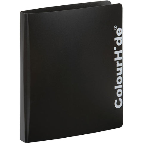 Colourhide Ring Binder PP 2D 25mm A4 Box 12 Folder (Black)