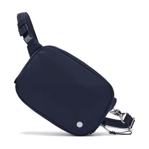 Pacsafe W Anti-Theft RFID Blocking Slashguard Micro Travel Sling Navy