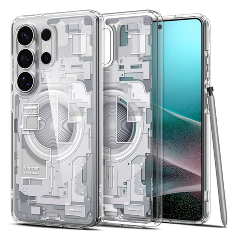 Spigen Galaxy S26 Ultra Ultra Hybrid (MagFit) Case (Zero One White)