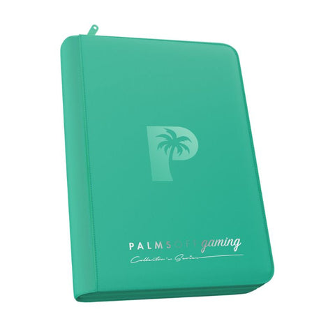 Palms Off Gaming Collector's Series 4 Pocket Zip Trading Card Binder - Turquoise