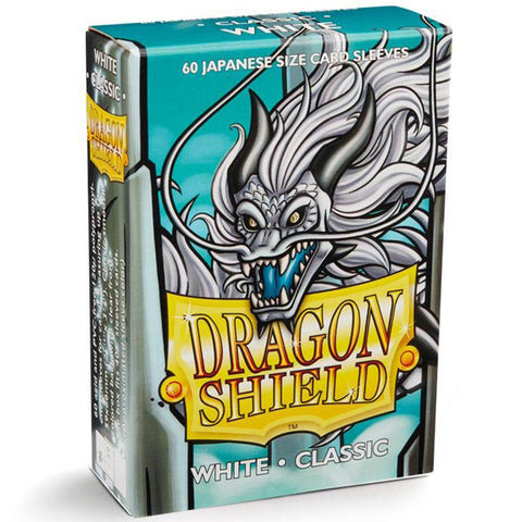 Arcane Tinmen Dragon Shield Japanese 60ct Classic White Sleeves 59x86mm