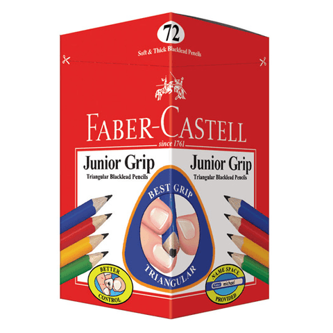Faber-Castell Jumbo Grip Triangular Graphite Pencil HB Box 72