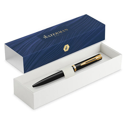Waterman Impression Ballpoint Pen Medium Tip Lacquer with Gold-Coated Trim Gift Box