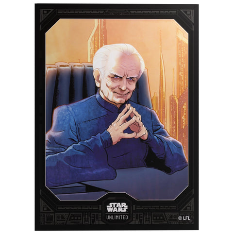 Gamegenic Star Wars Unlimited Premium Art Sleeves - Chancellor Palpatine 66mmx92mm