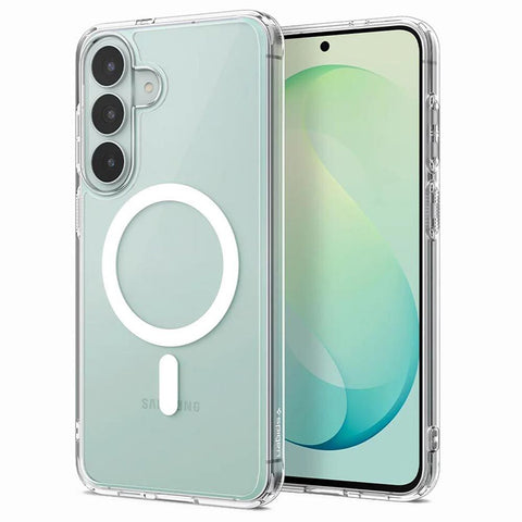 SPIGEN Ultra Hybrid MagSafe Case for Galaxy S26 FE (Clear Case / White Ring)